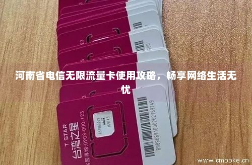 河南省电信无限流量卡使用攻略，畅享网络生活无忧