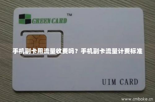 手机副卡用流量收费吗？手机副卡流量计费标准-第1张图片-择卡网