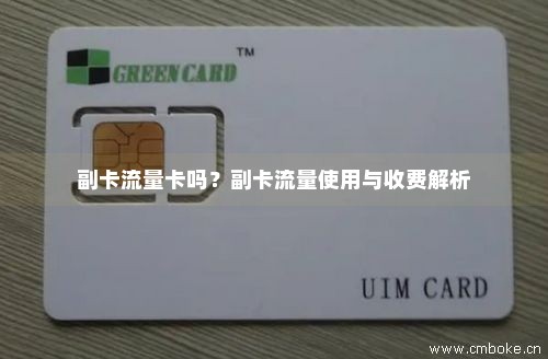 副卡流量卡吗？副卡流量使用与收费解析-第1张图片-择卡网